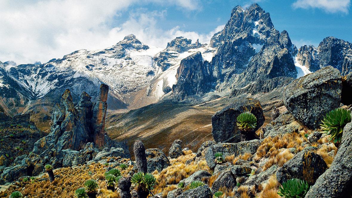 Mount Kenya and Mount Kilimanjaro